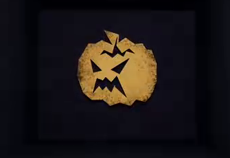 Pumpkin-face target on the Floor 9 puzzle-room display.